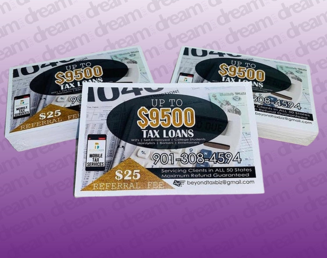 250 Custom Printed Flyers or Thank You Cards (Front only)