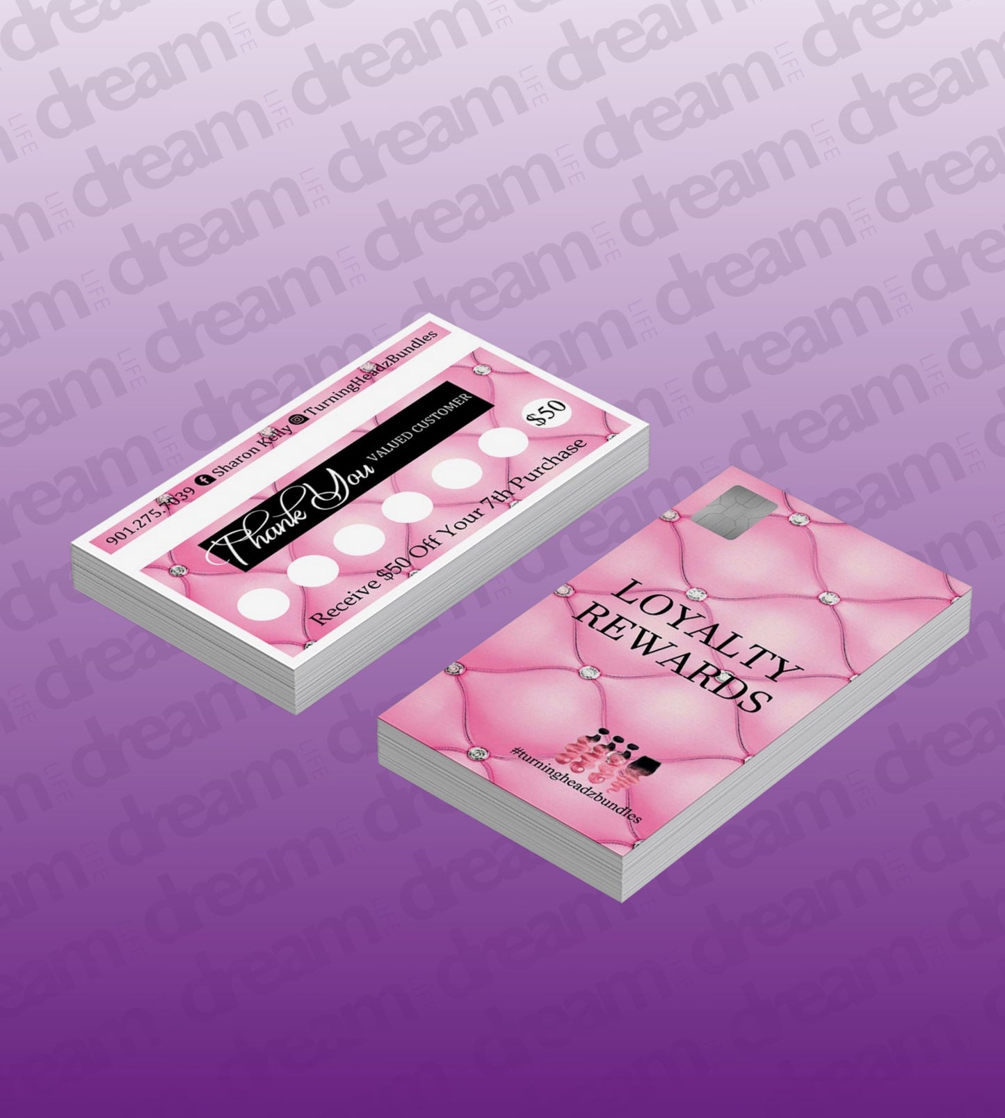500 Custom Premium Business Cards Front & Back
