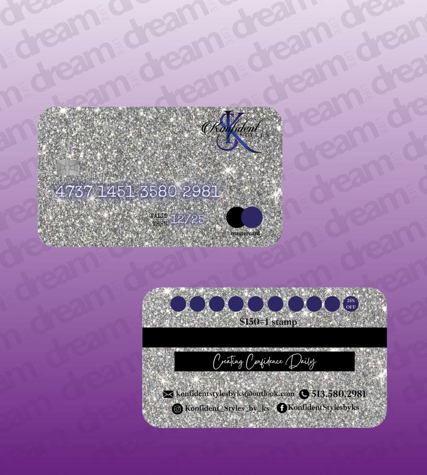 500 Custom Premium Business Cards Front & Back