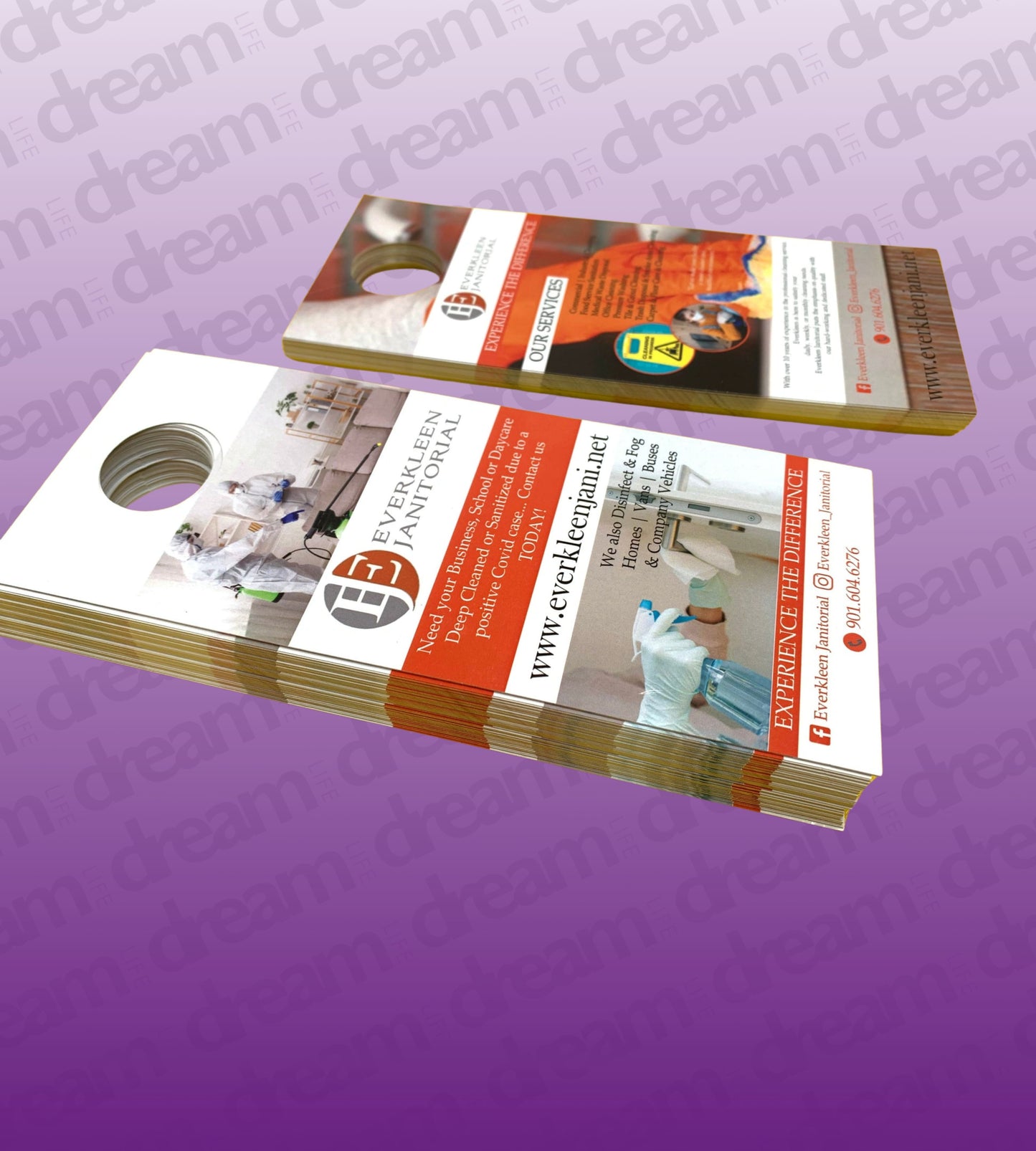 250 Custom Door Hanger Tags