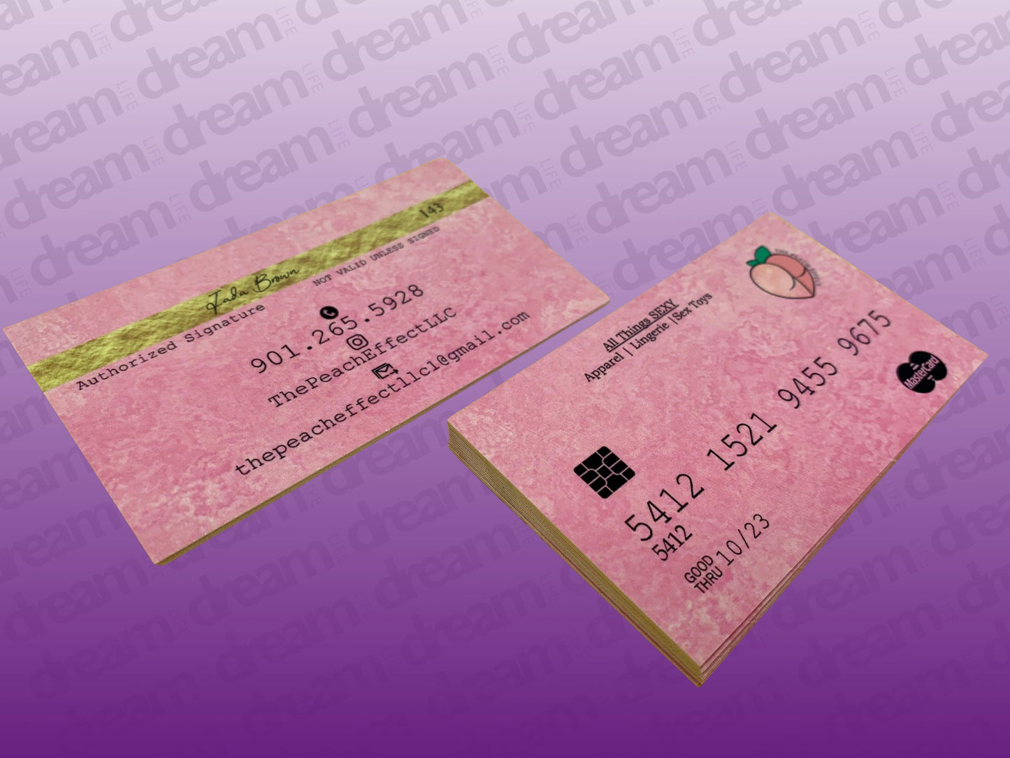 500 Custom Premium Business Cards Front & Back