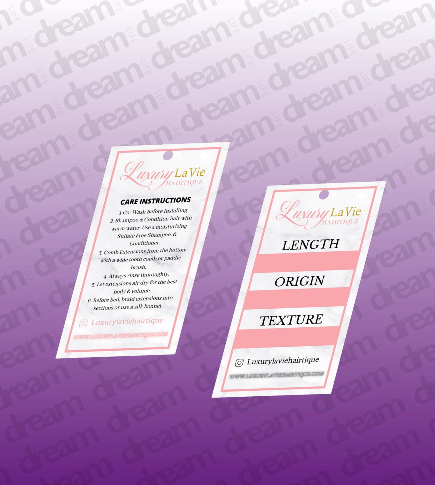 250 Custom Hang Tags