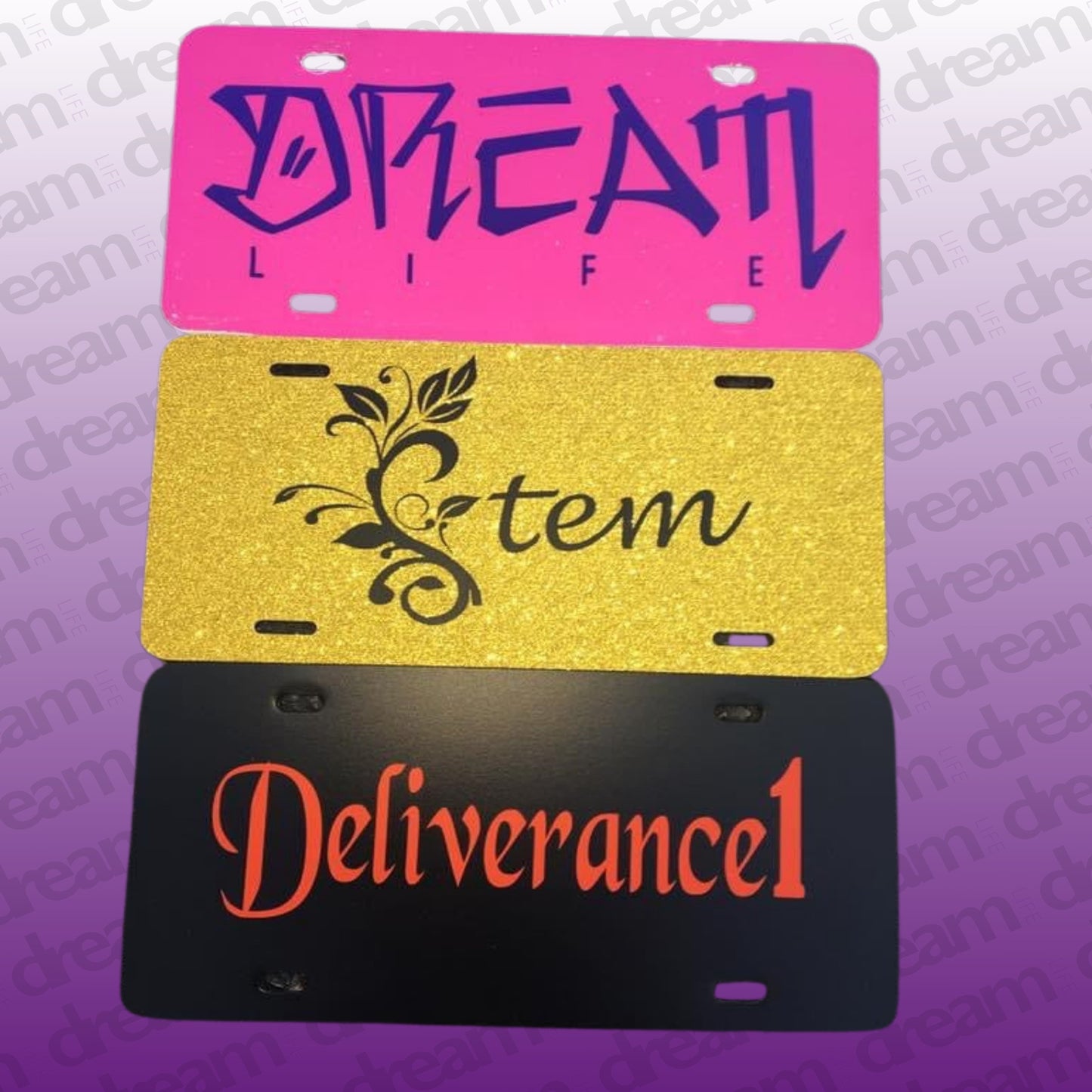 Custom License Plate without Frame