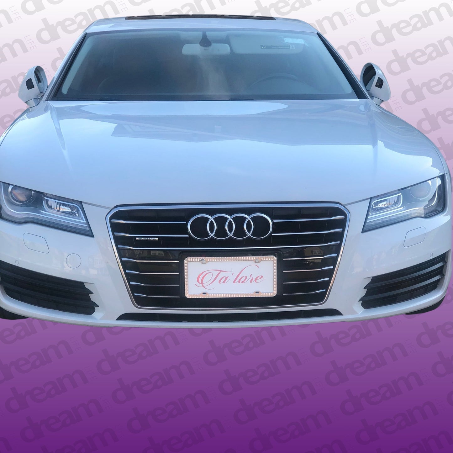 Custom License Plates with Crystal Frame