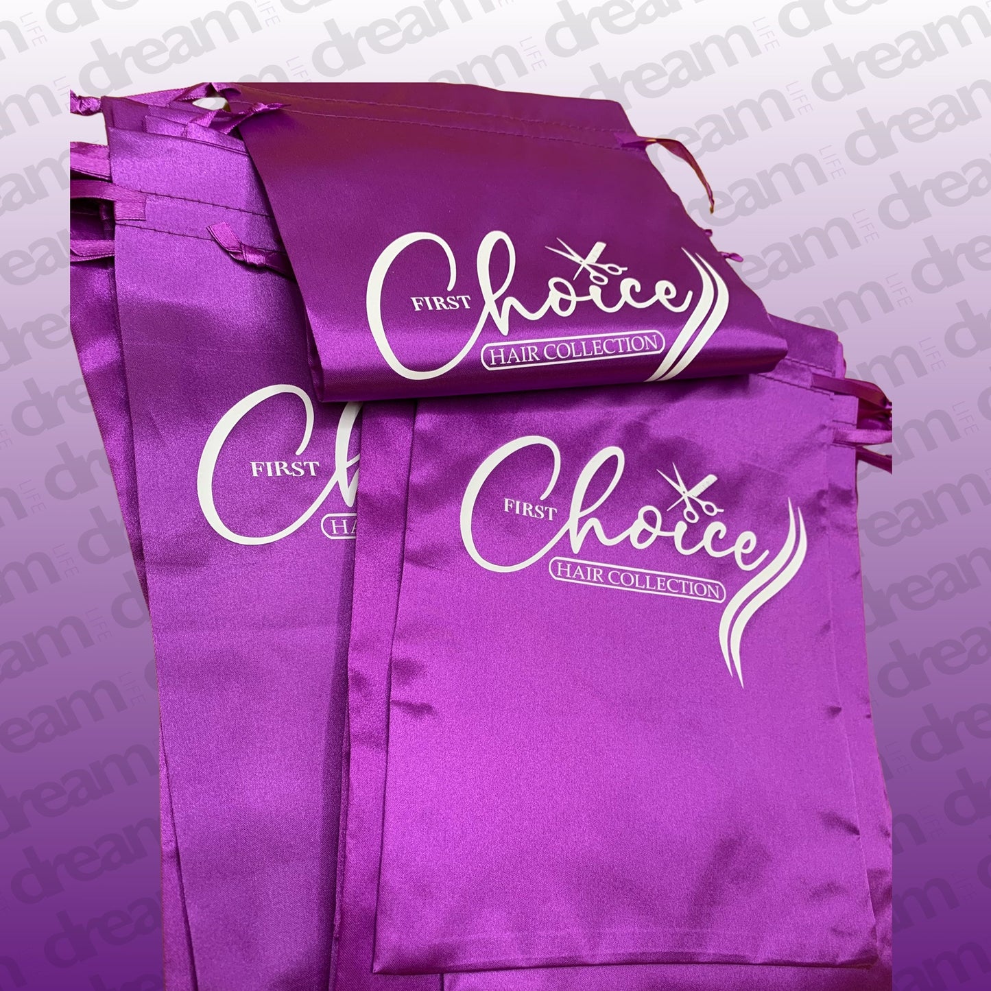 Custom Satin Bags Set of 25