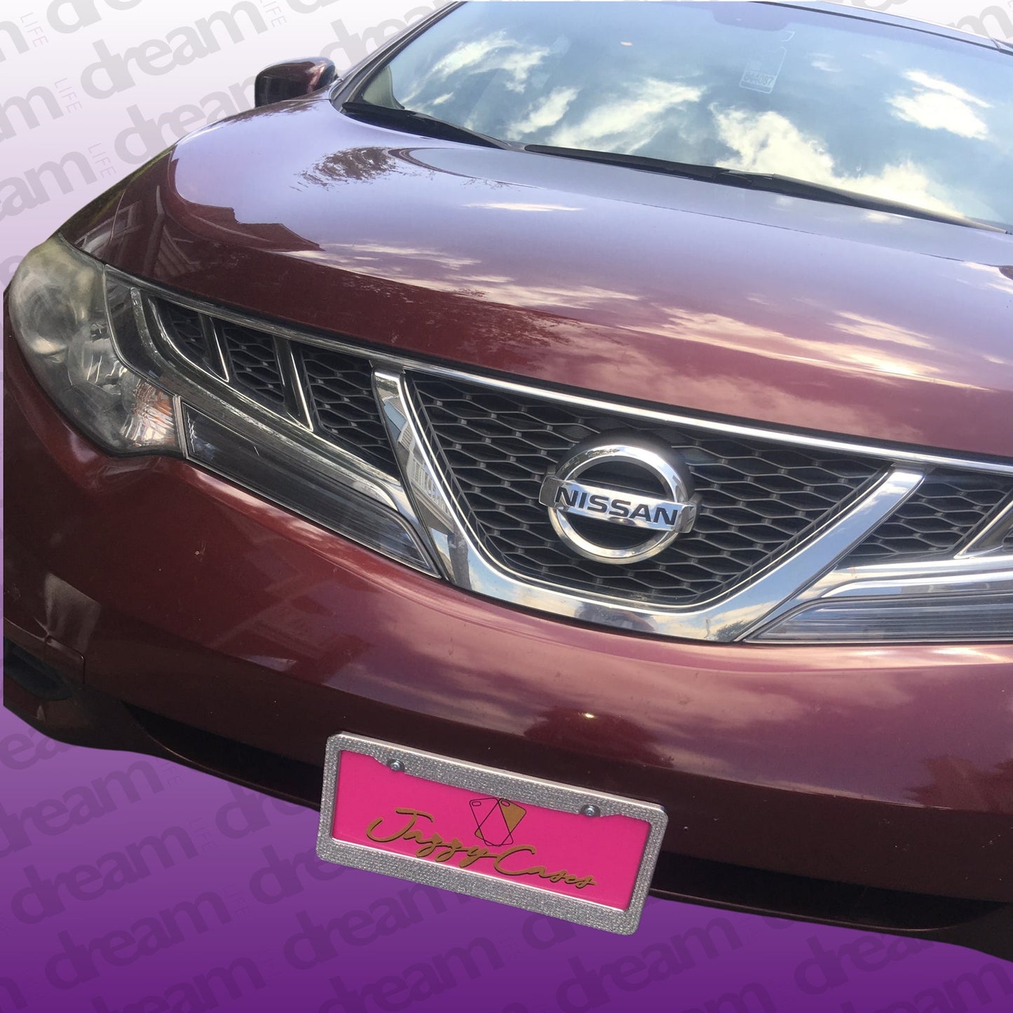 Custom License Plates with Crystal Frame