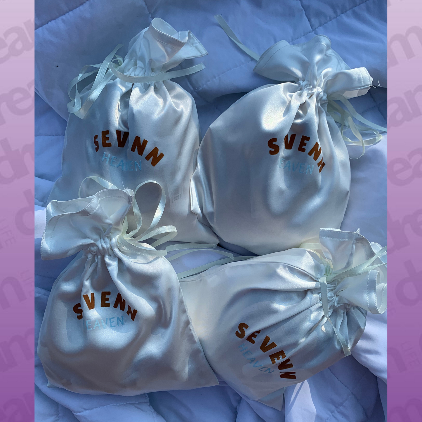 Custom Satin Bags Set of 25