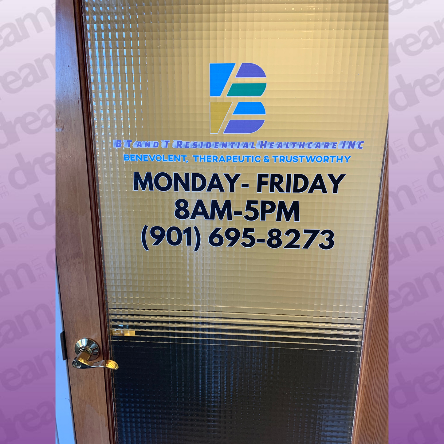 Custom Door Decals with Installation
