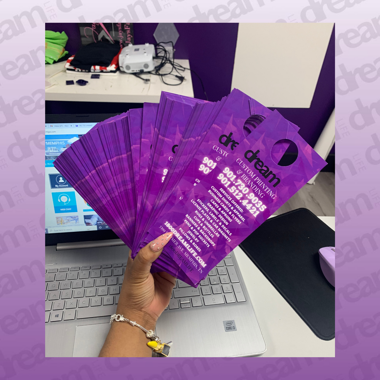 250 Custom Door Hanger Tags