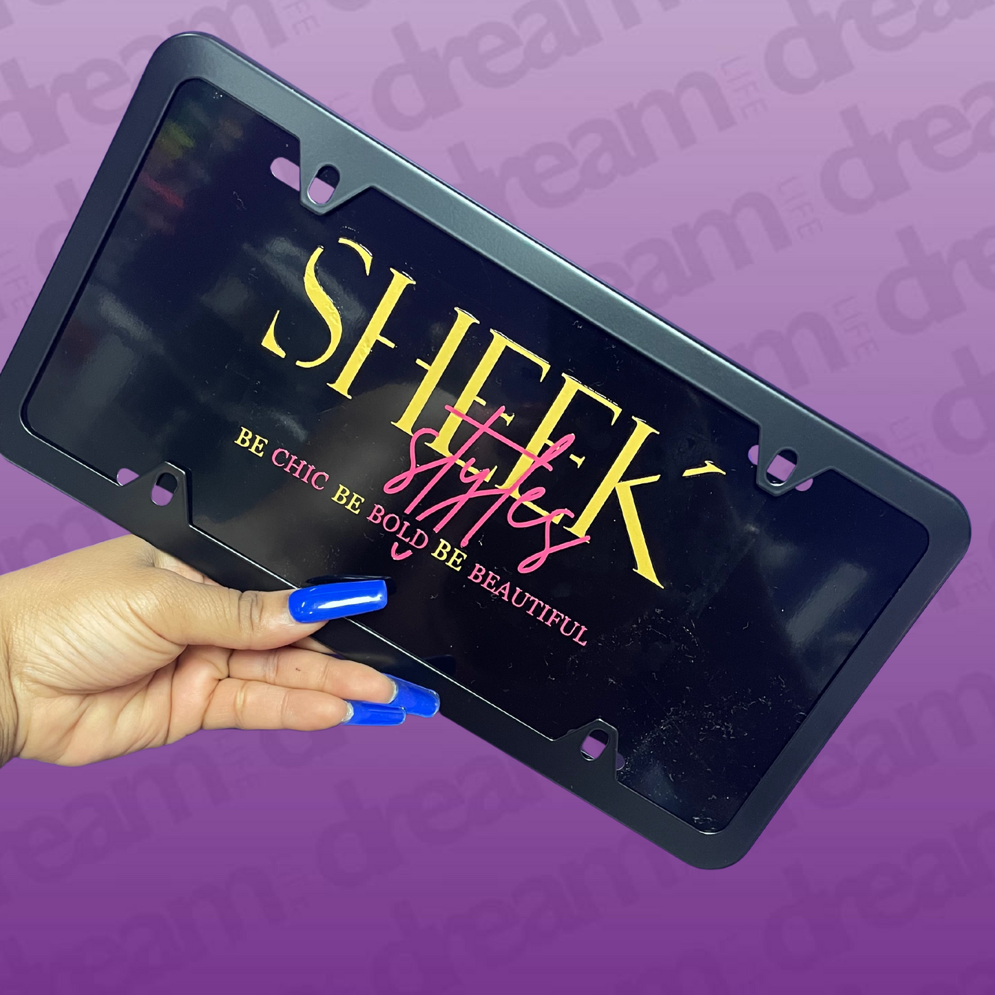 Custom License Plate with Frame