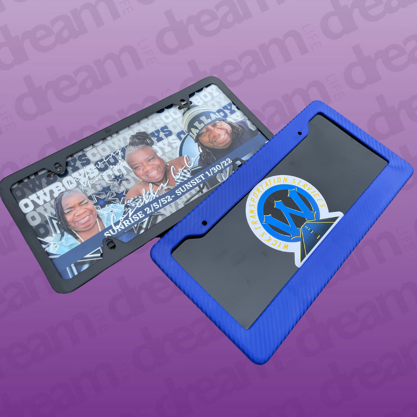 Custom License Plate with Frame