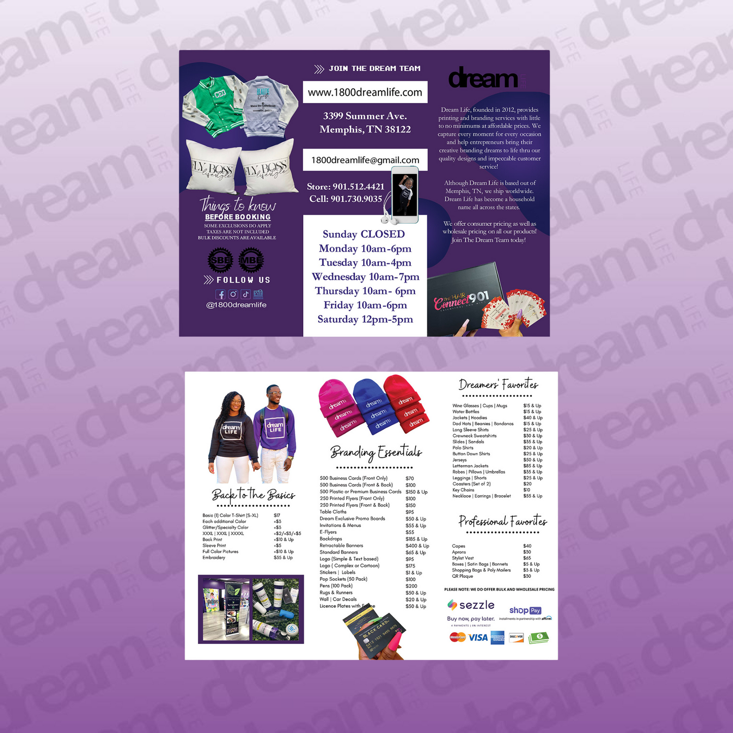 100 Custom Brochures (Front & Back)