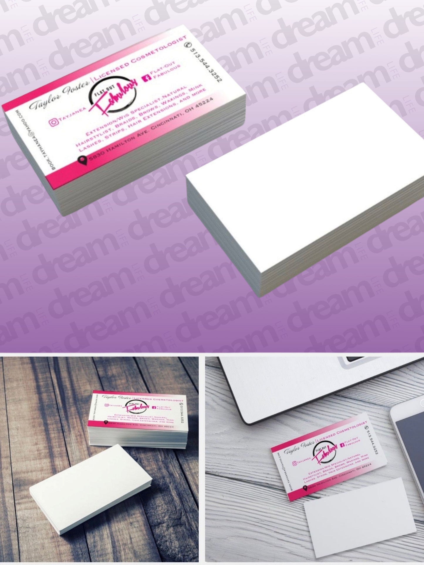 250 Custom Business Cards (Front Only)
