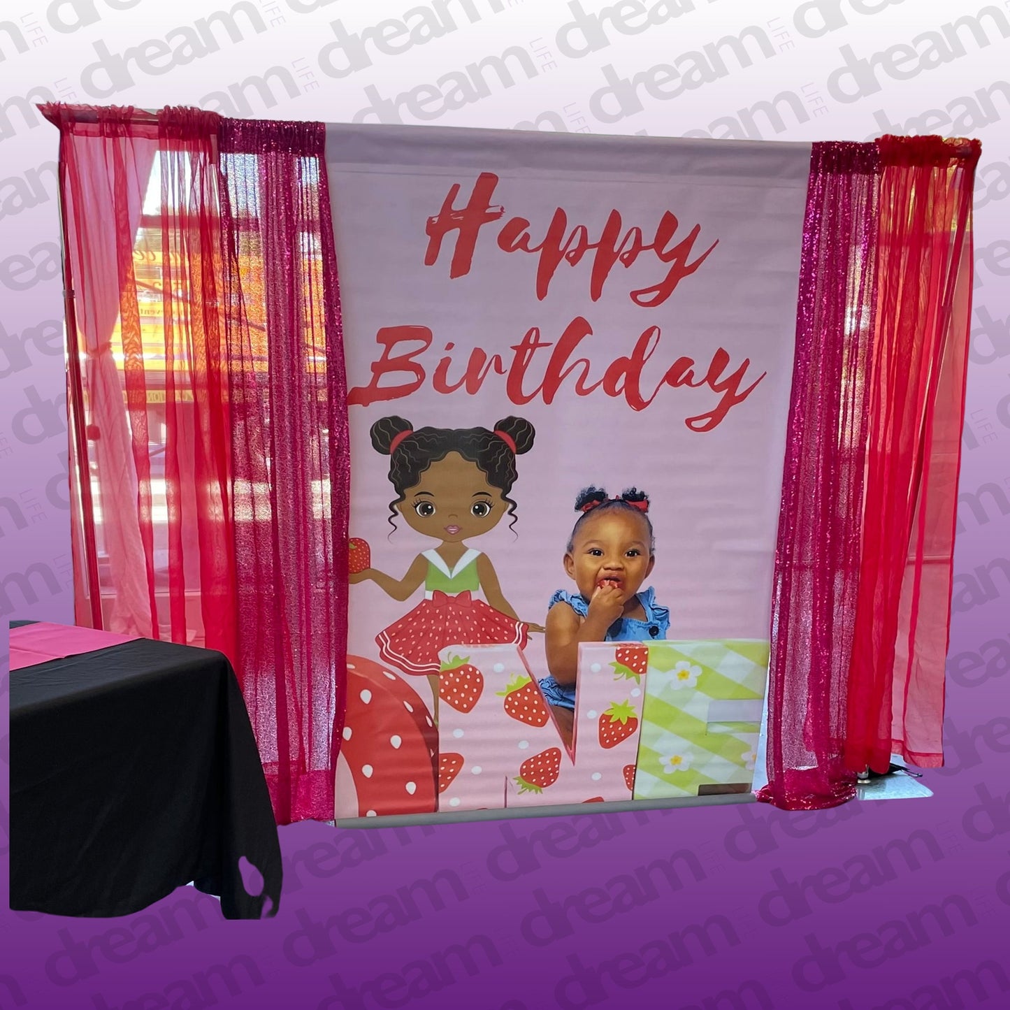 Custom Standard Backdrop with Stand