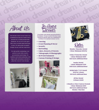 250 Custom Brochures (Front & Back)