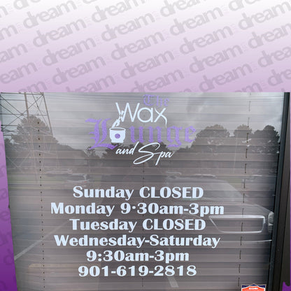 Custom Door Decals with Installation