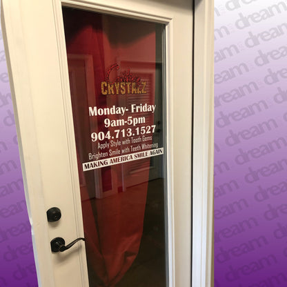 Custom Door Decals with Installation