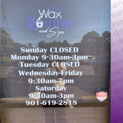 Custom Door Decals with Installation