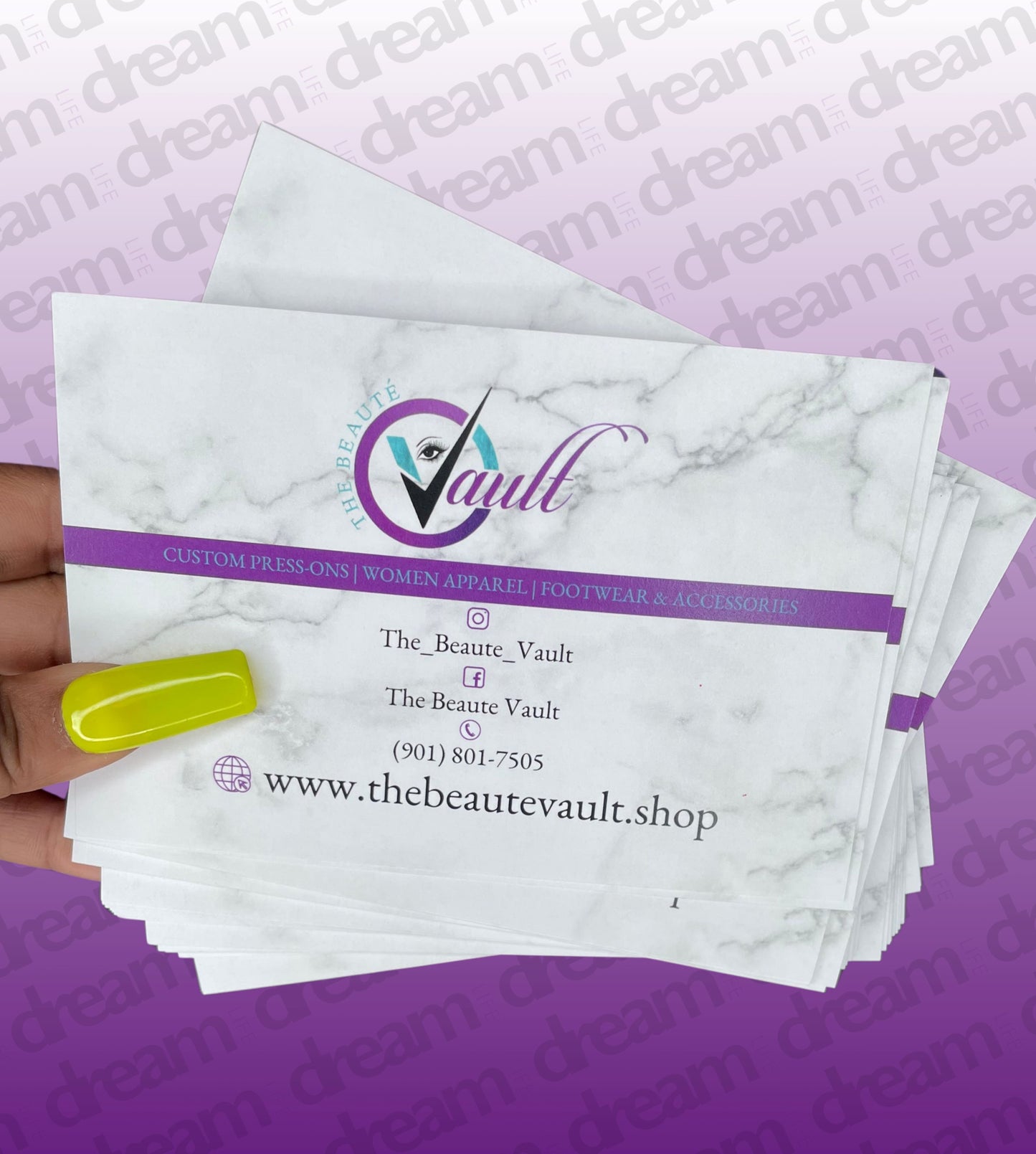 250 Custom Printed Flyers or Thank You Cards (Front & Back)