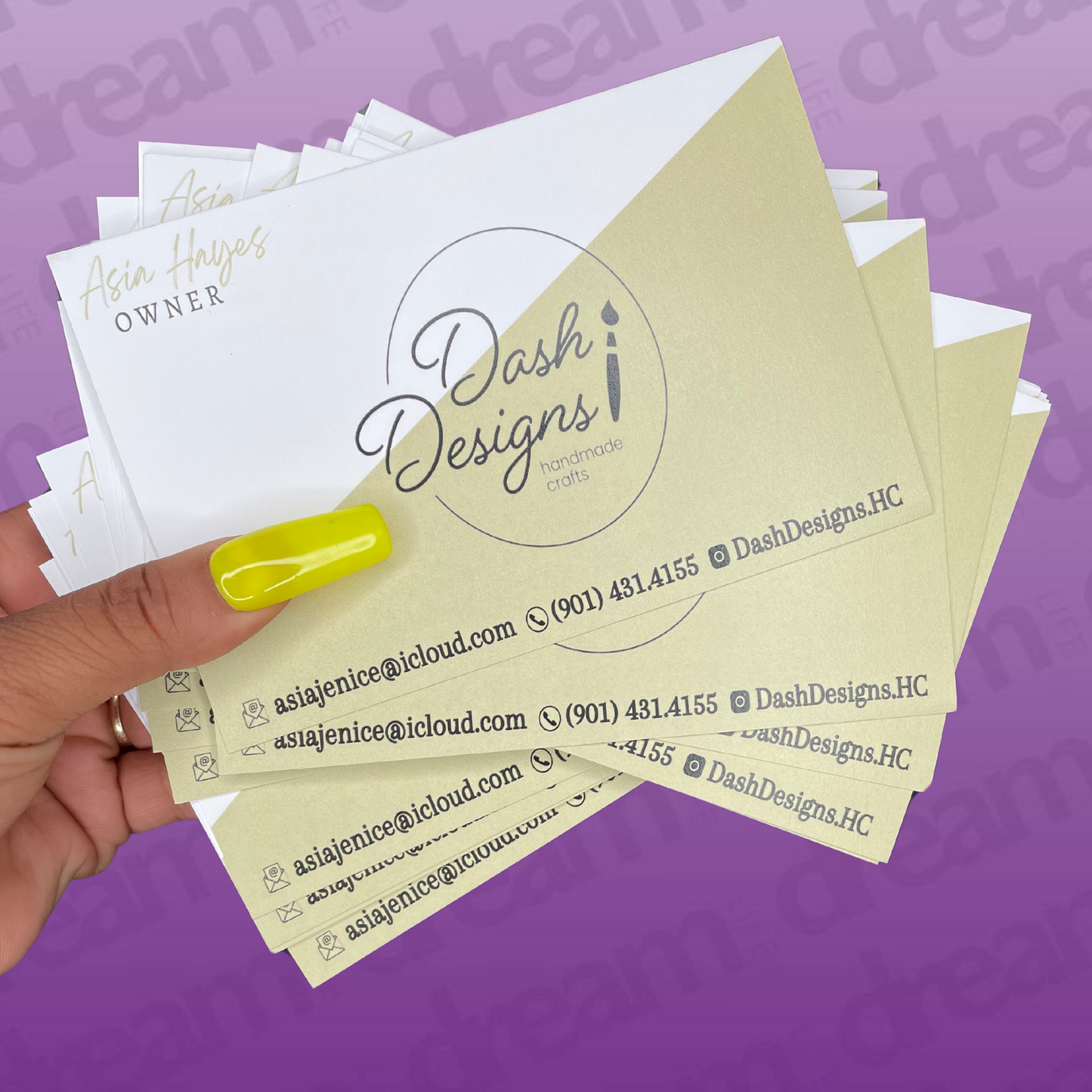 250 Custom Printed Flyers or Thank You Cards (Front only)