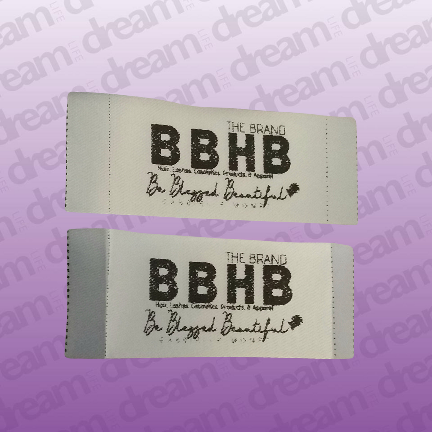 100 Custom Sew-In Clothing Tags